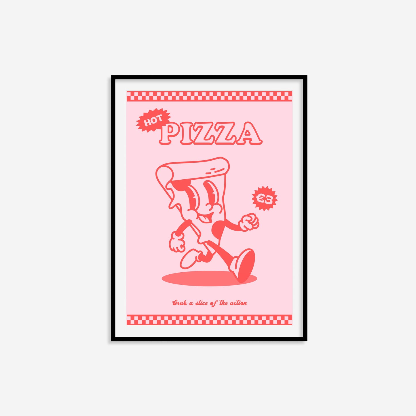 Retro Pizza Print