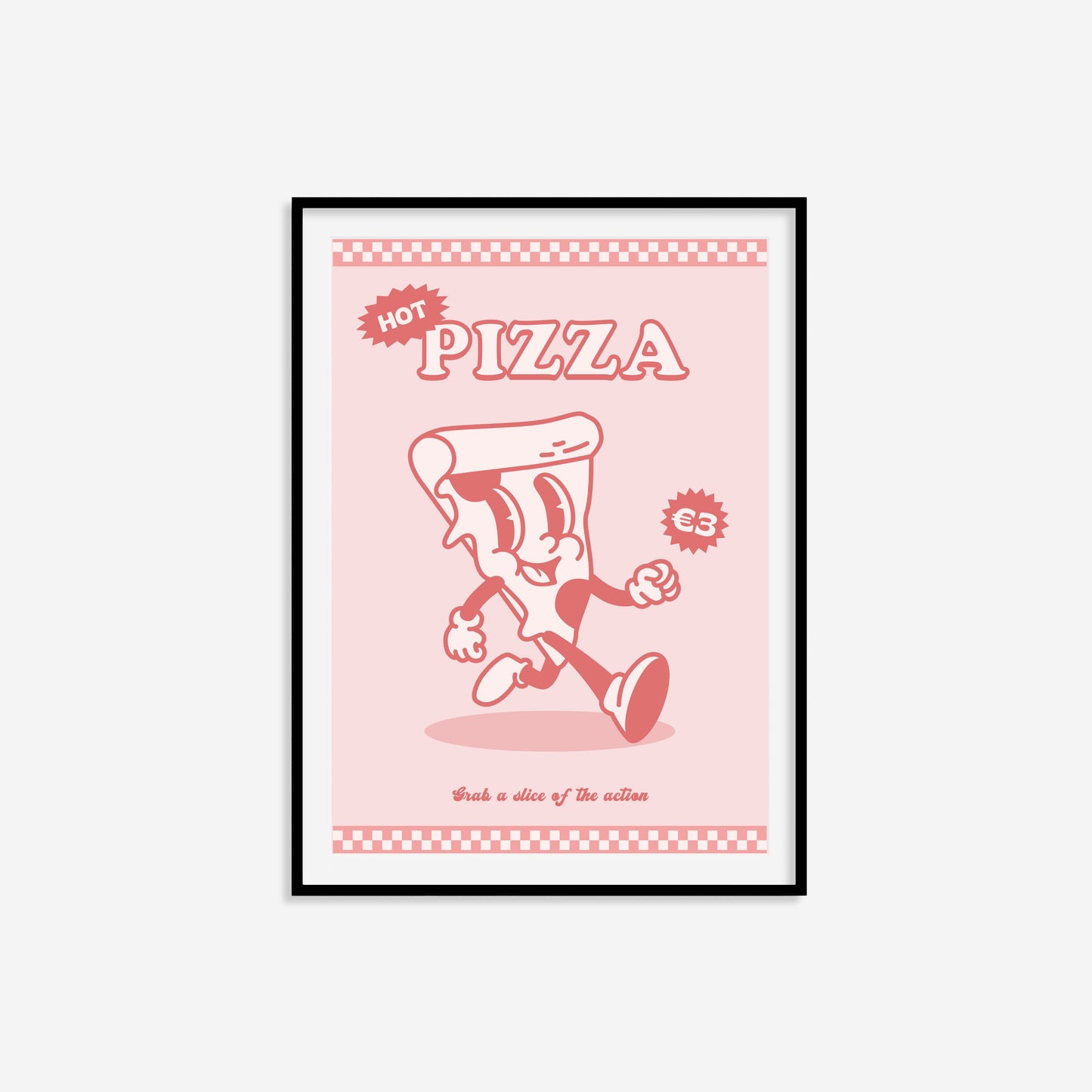 Retro Pizza Print