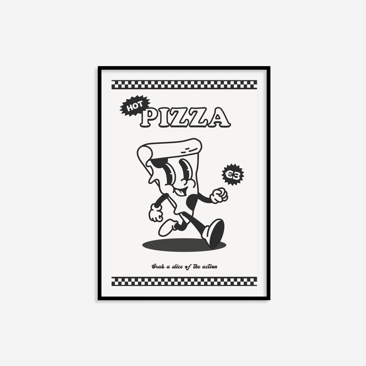 Retro Pizza Print