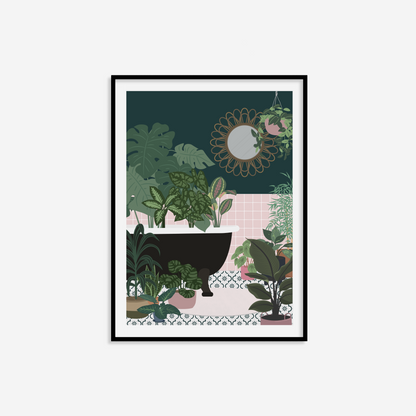 Eclectic Plants In Bath Print (Alaina Creates x Up The Garden Bath)