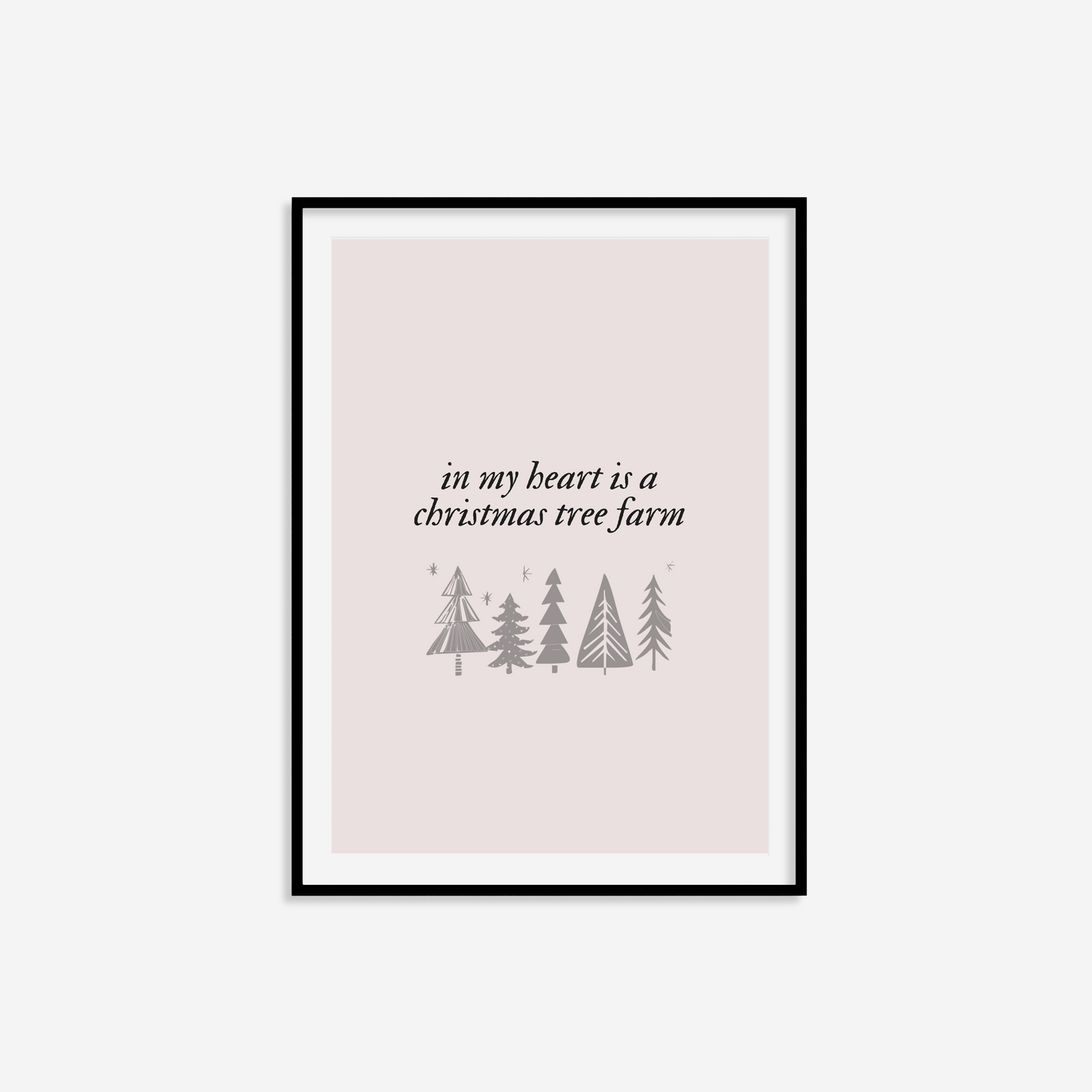 Taylor Swift In My Heart Is A Christmas Tree Farm Print