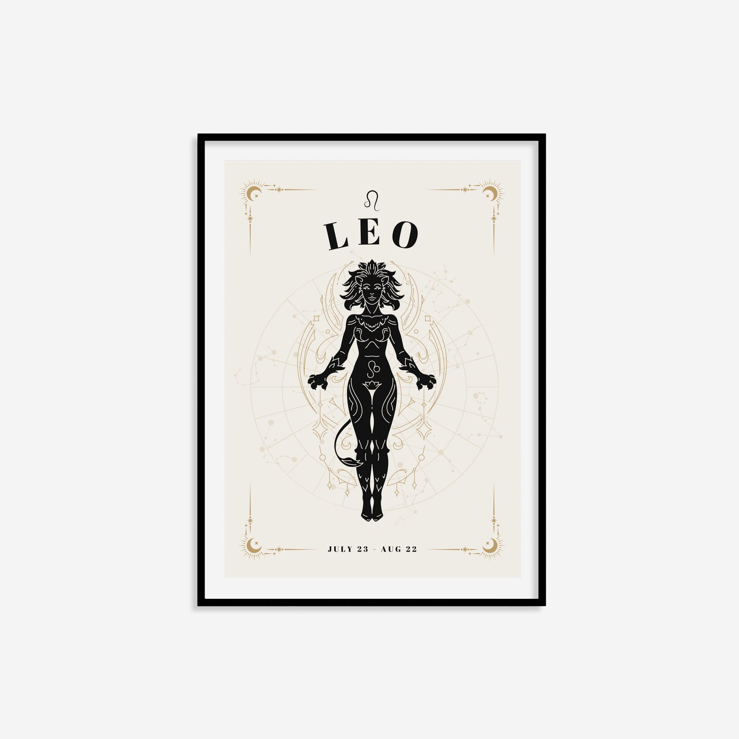 Celestial Woman Leo Zodiac Print