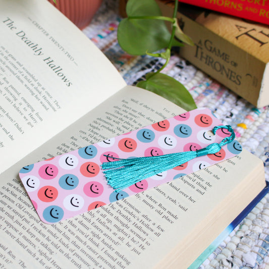 Cute Smiley Bookmark With Tassel