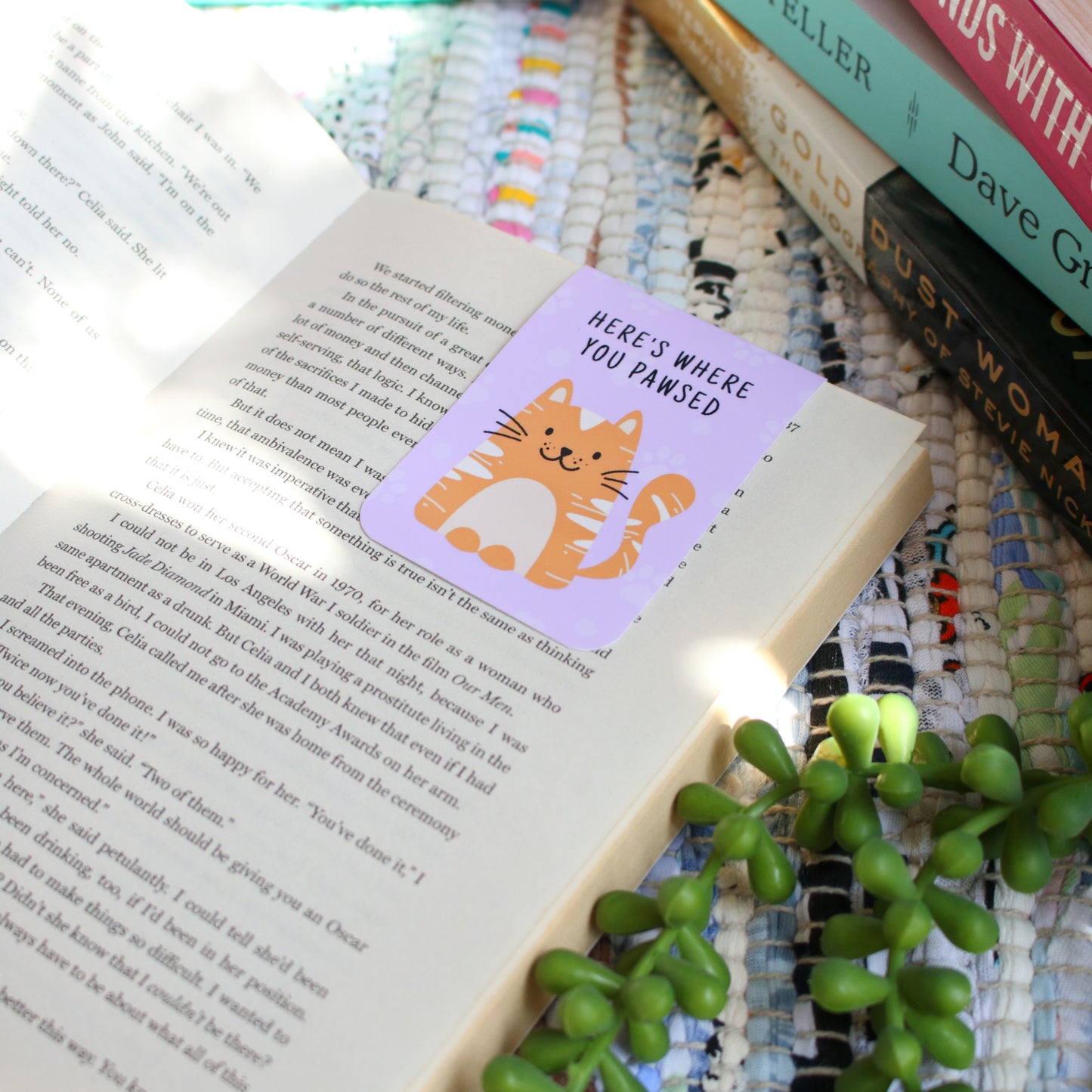 Here's Where You Pawsed Cat Magnetic Bookmark