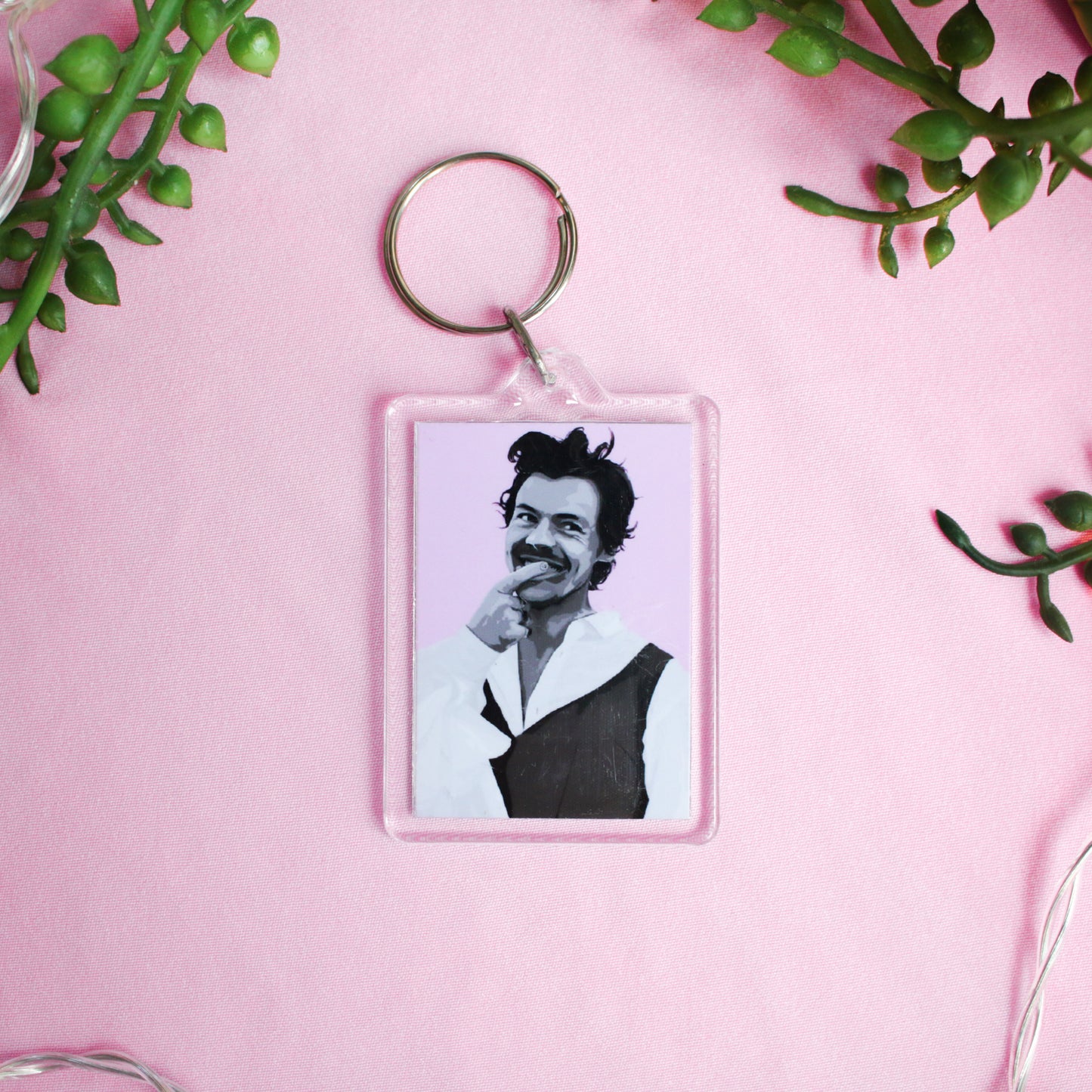 Harry Styles Illustrated Acrylic Keyring