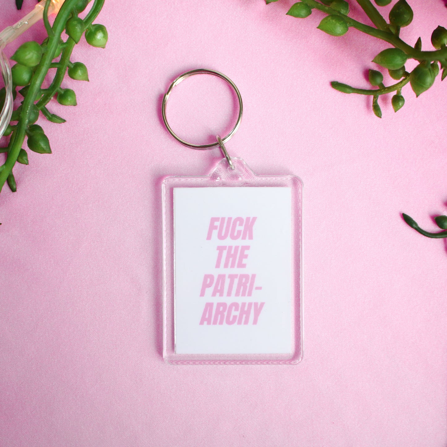 Fuck The Patriarchy Acrylic Keyring