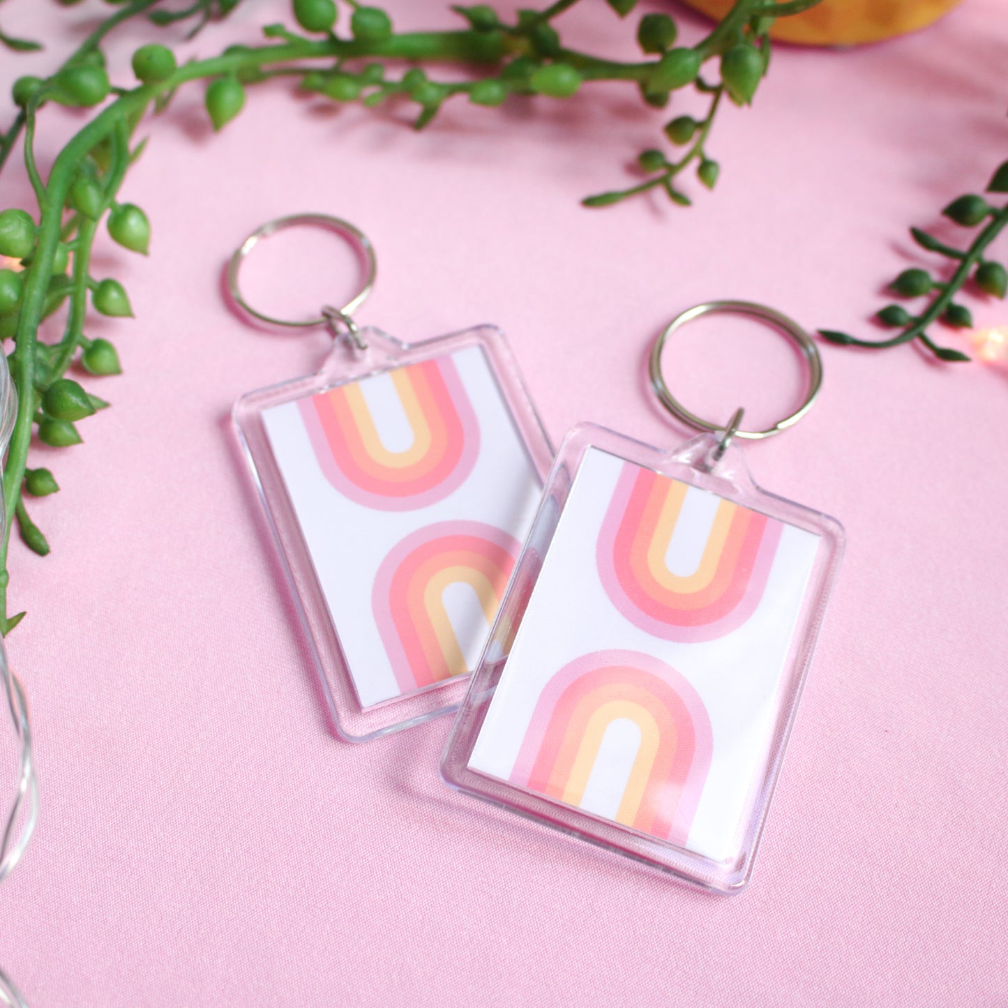 Rainbow Acrylic Keyring