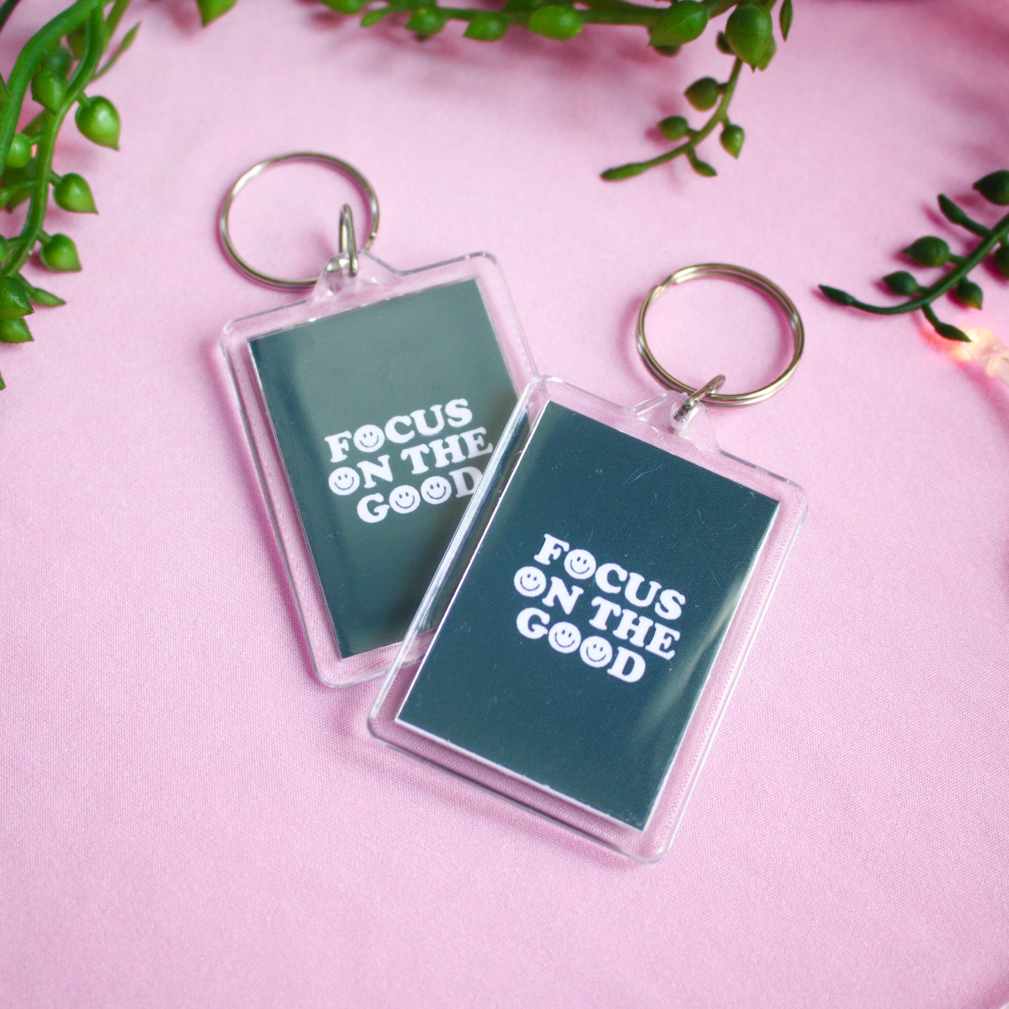 Focus On The Good Acrylic Keyring