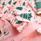 Pink and Teal Christmas Gift Wrap