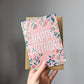 Floral Happy Birthday Card