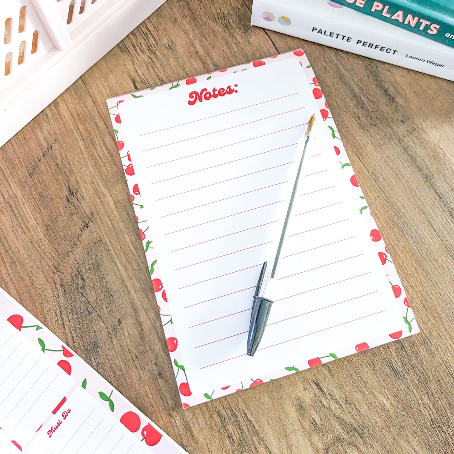 Cherry Print Notepad