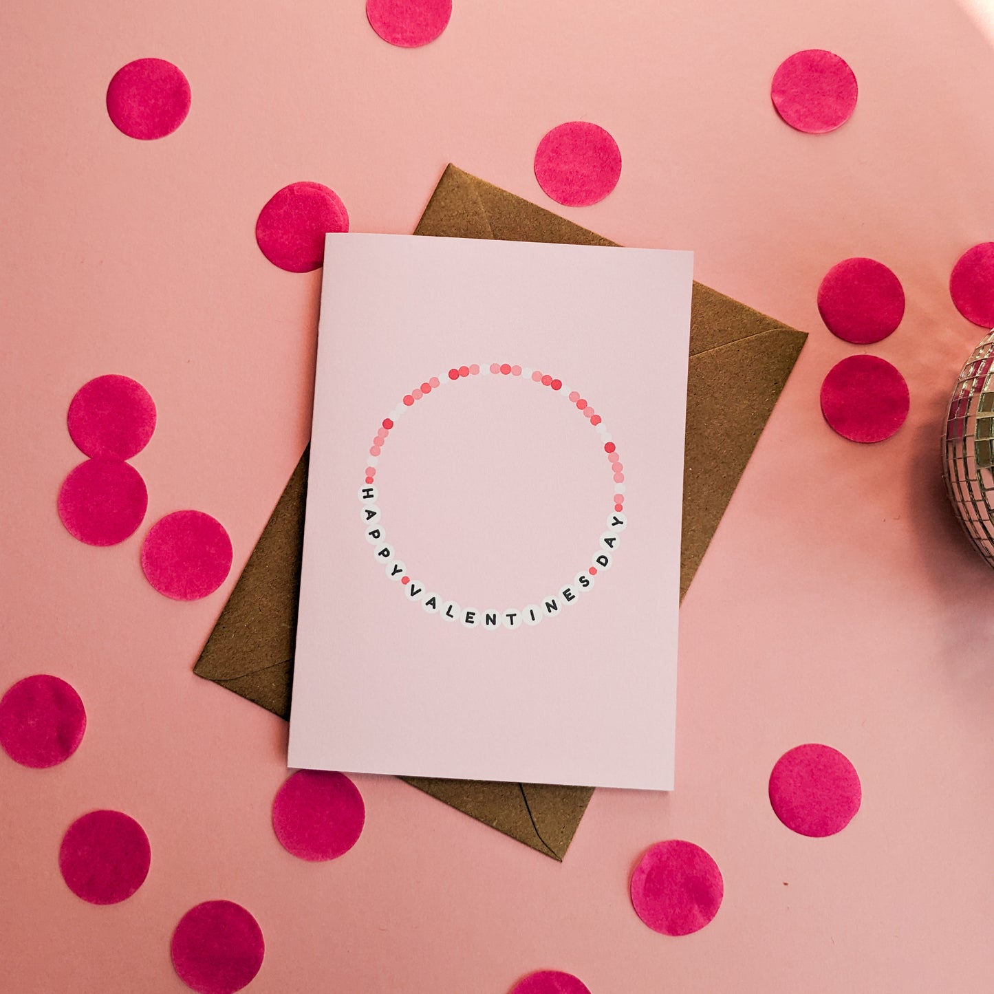 Happy Valentine's Day Friendship Bracelet Card