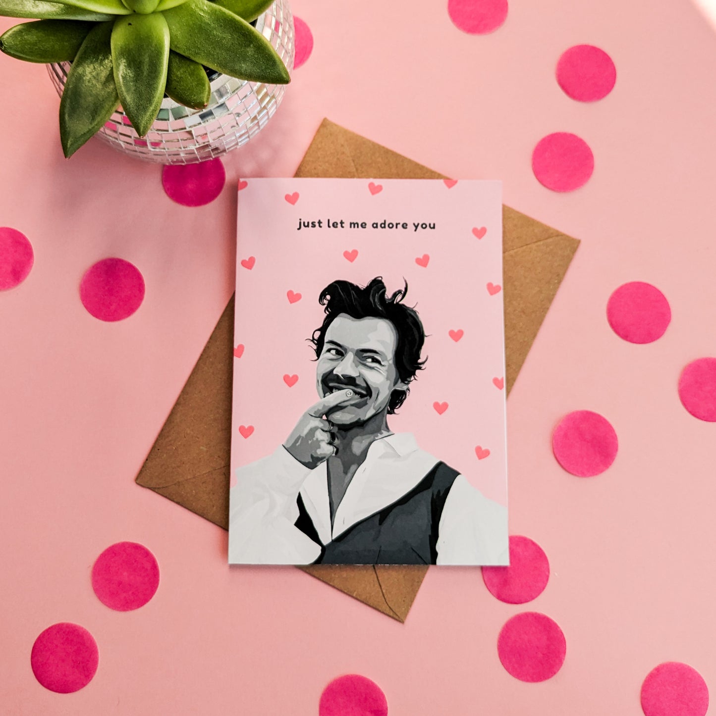 Just Let Me Adore You Harry Styles Card