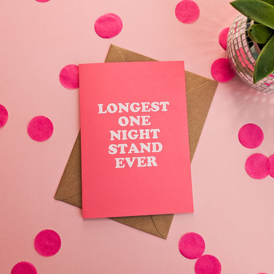 Longest One Night Stand Ever Card