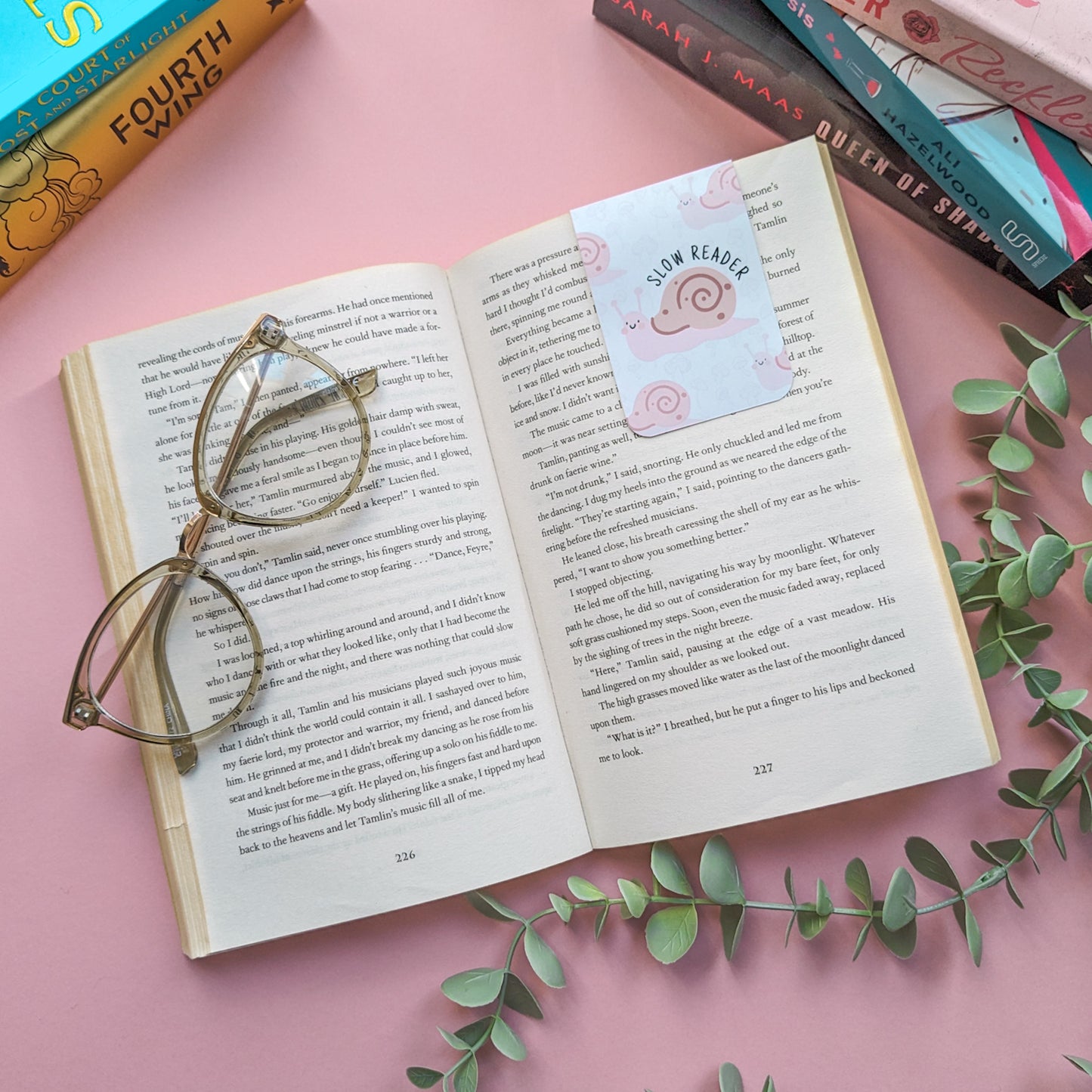 Slow Reader Magnetic Bookmark