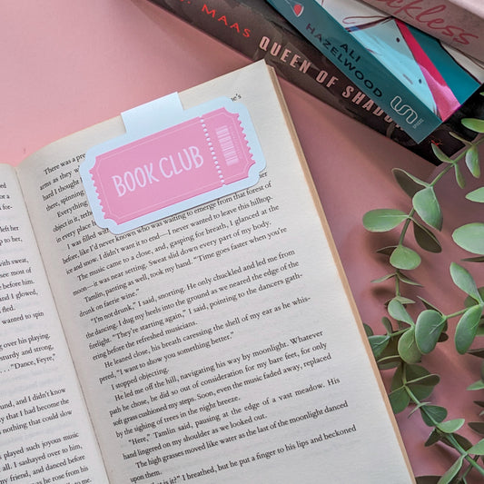 Book Club Die-Cut Magnetic Bookmark
