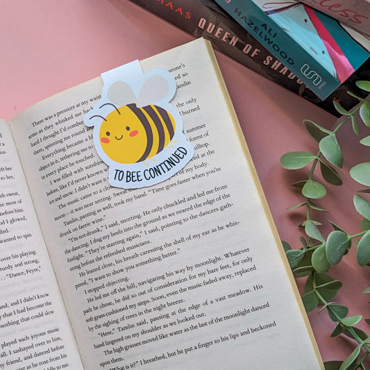 To Bee Continued Die-Cut Magnetic Bookmark