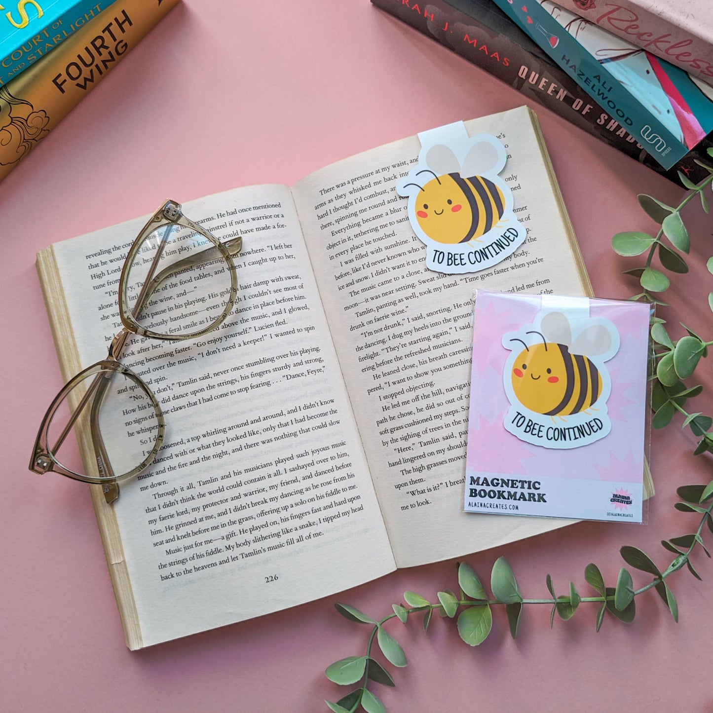 To Bee Continued Die-Cut Magnetic Bookmark