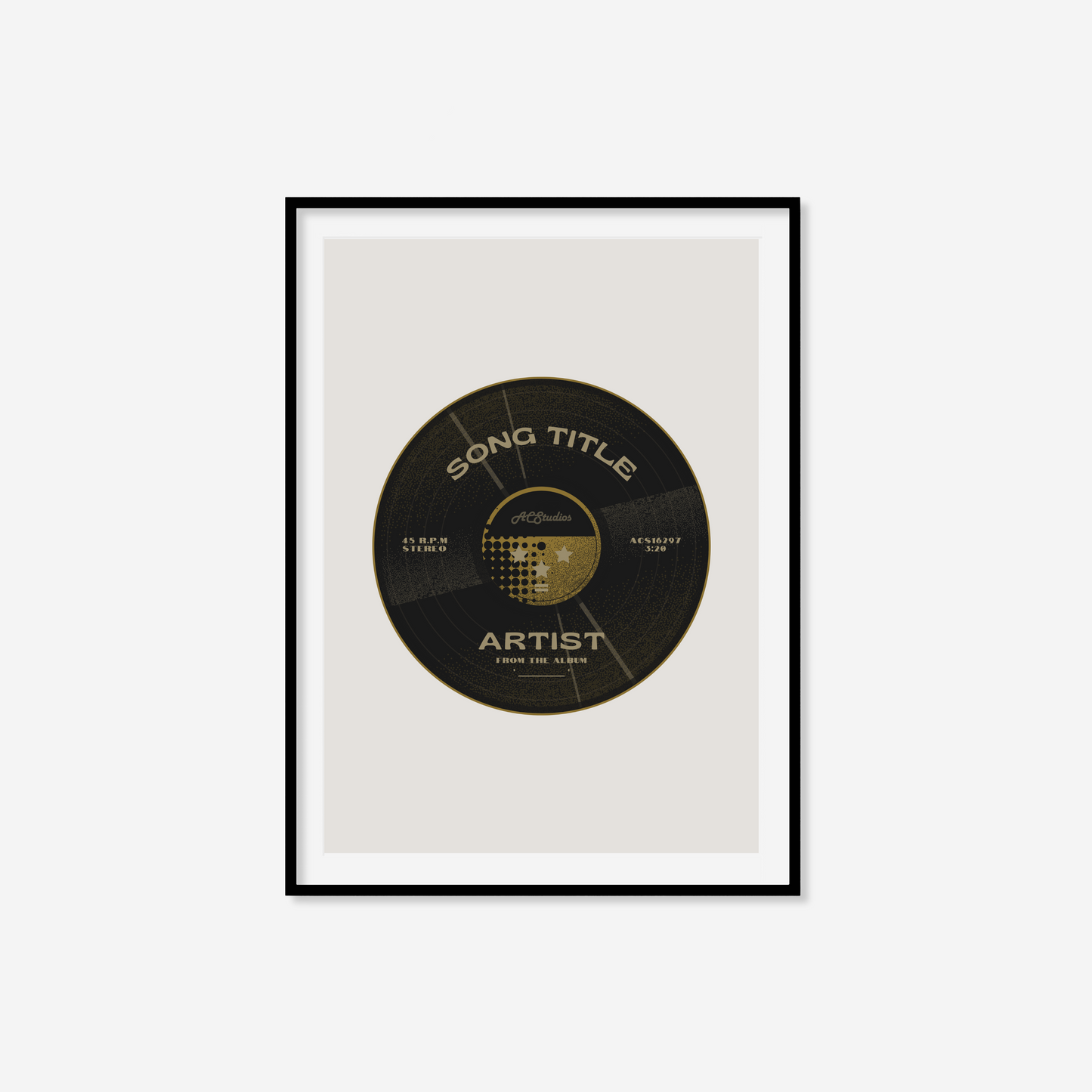 Personalised Vinyl Record Print