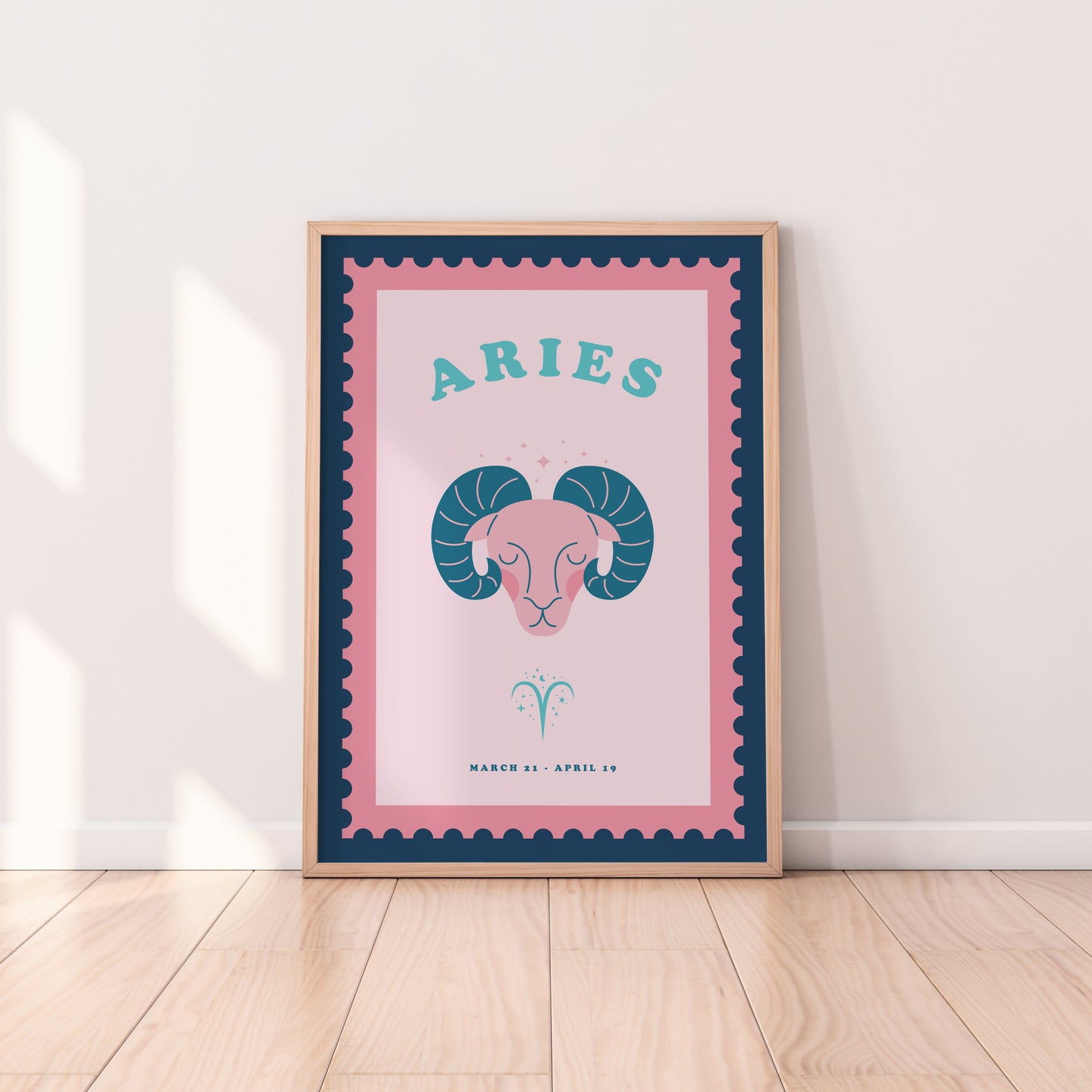 Cute Children's Aries Zodiac Print