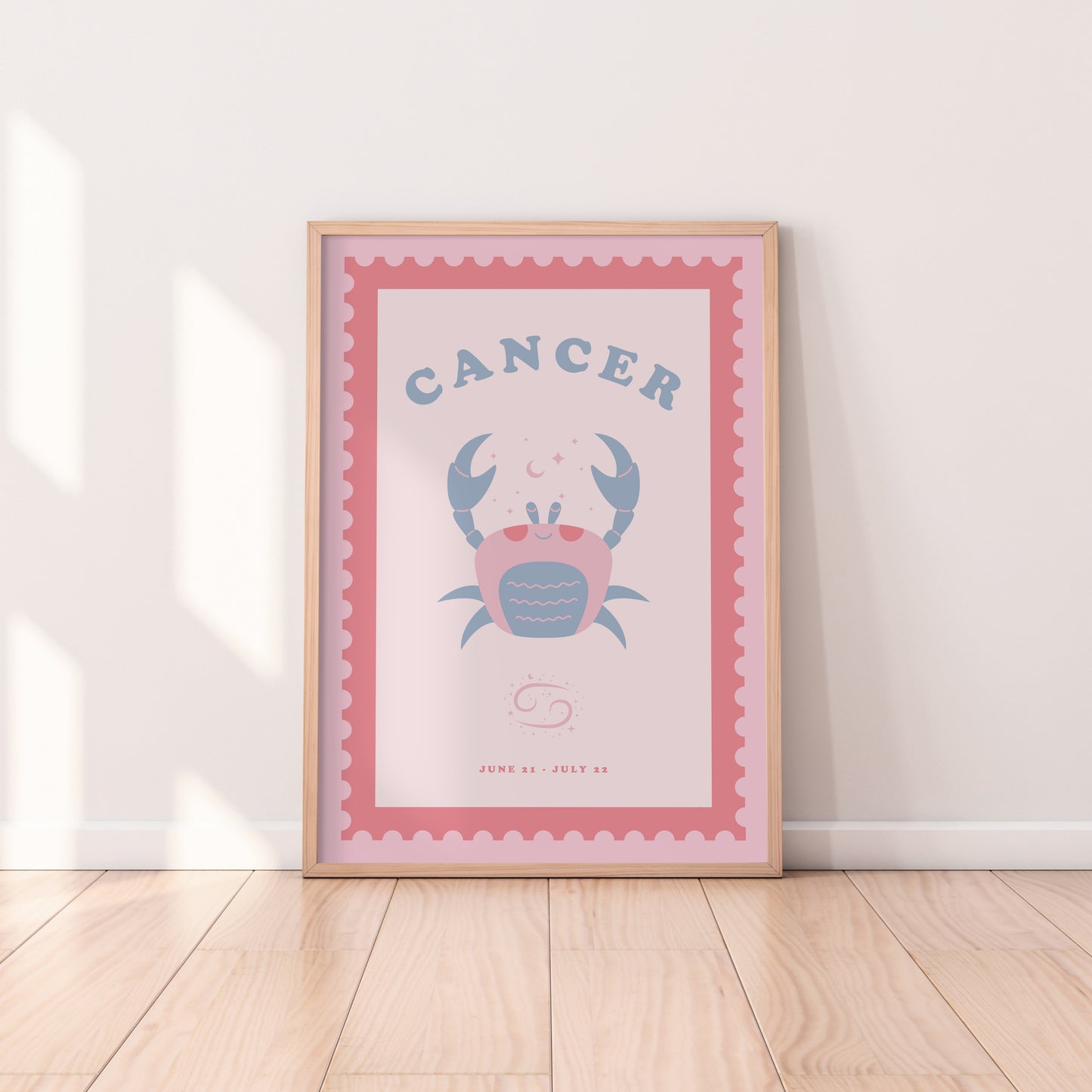 Cute Children's Cancer Zodiac Print