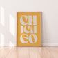 Chicago Typography Statement Print