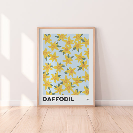 Daffodil March Birth Flower Print