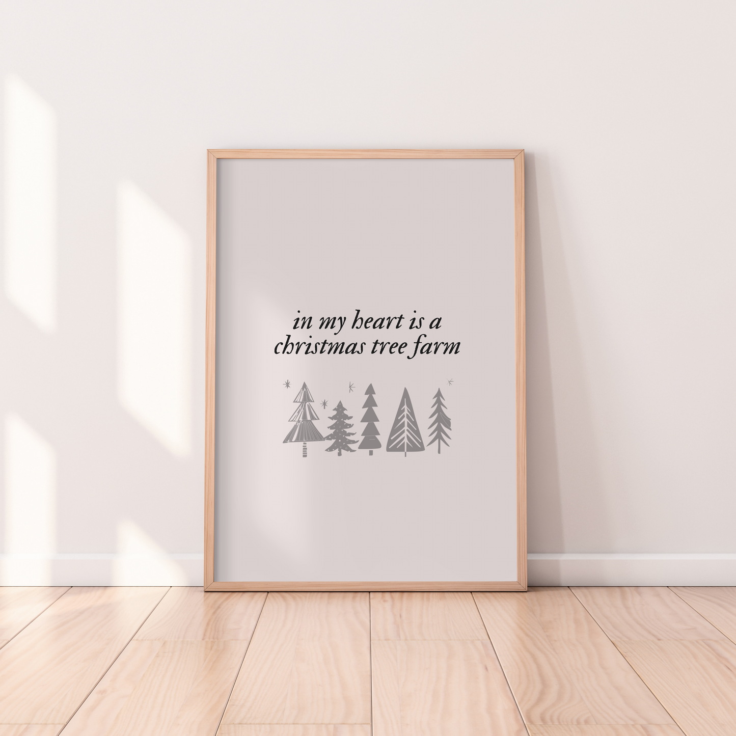 Taylor Swift In My Heart Is A Christmas Tree Farm Print