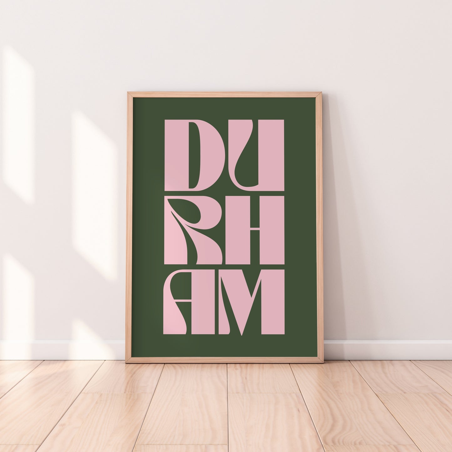 Durham Typography Statement Print