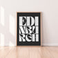 Edinburgh Typography Statement Print