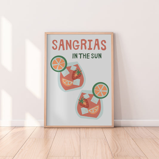 Sangrias In The Sun Print