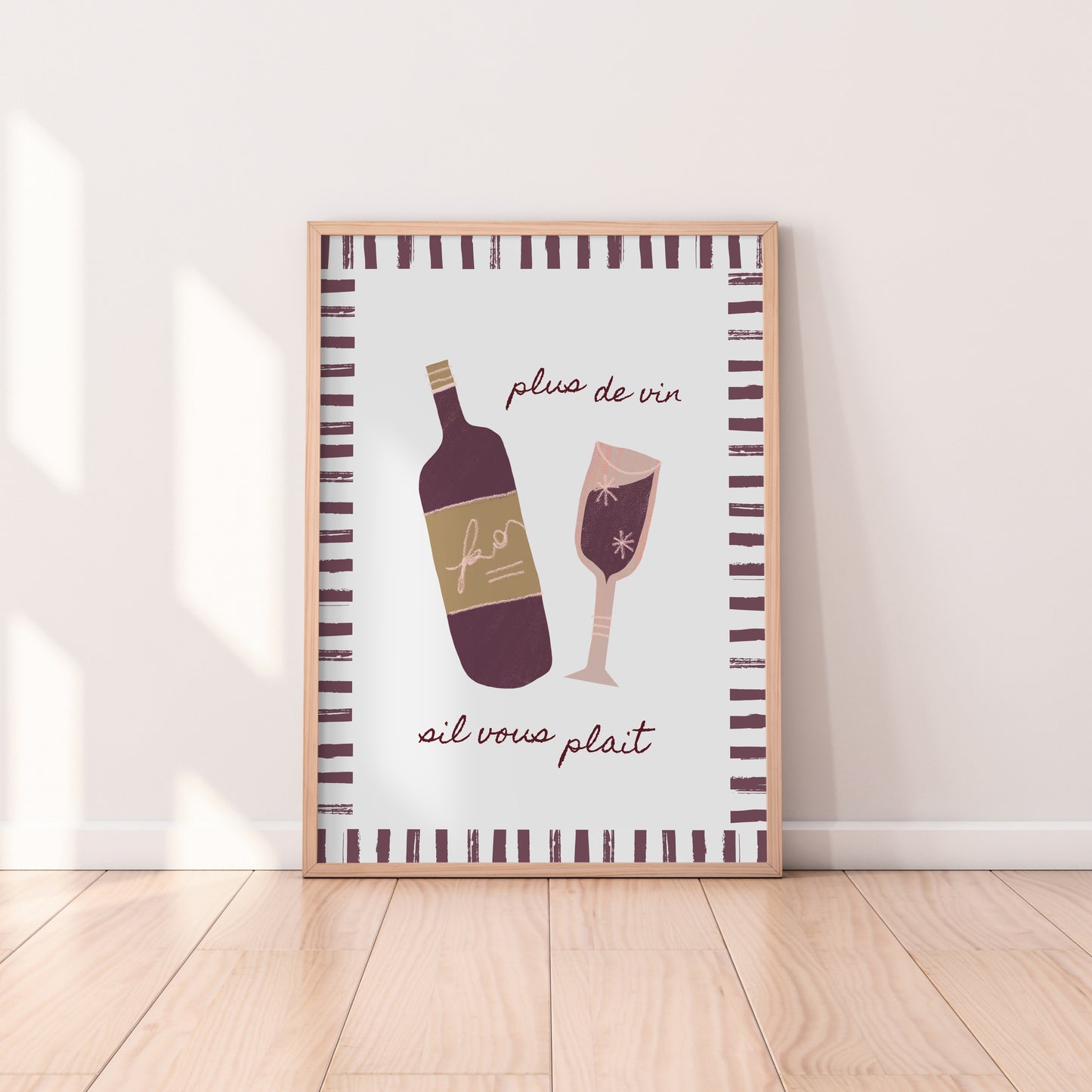 Plus De Vin Print