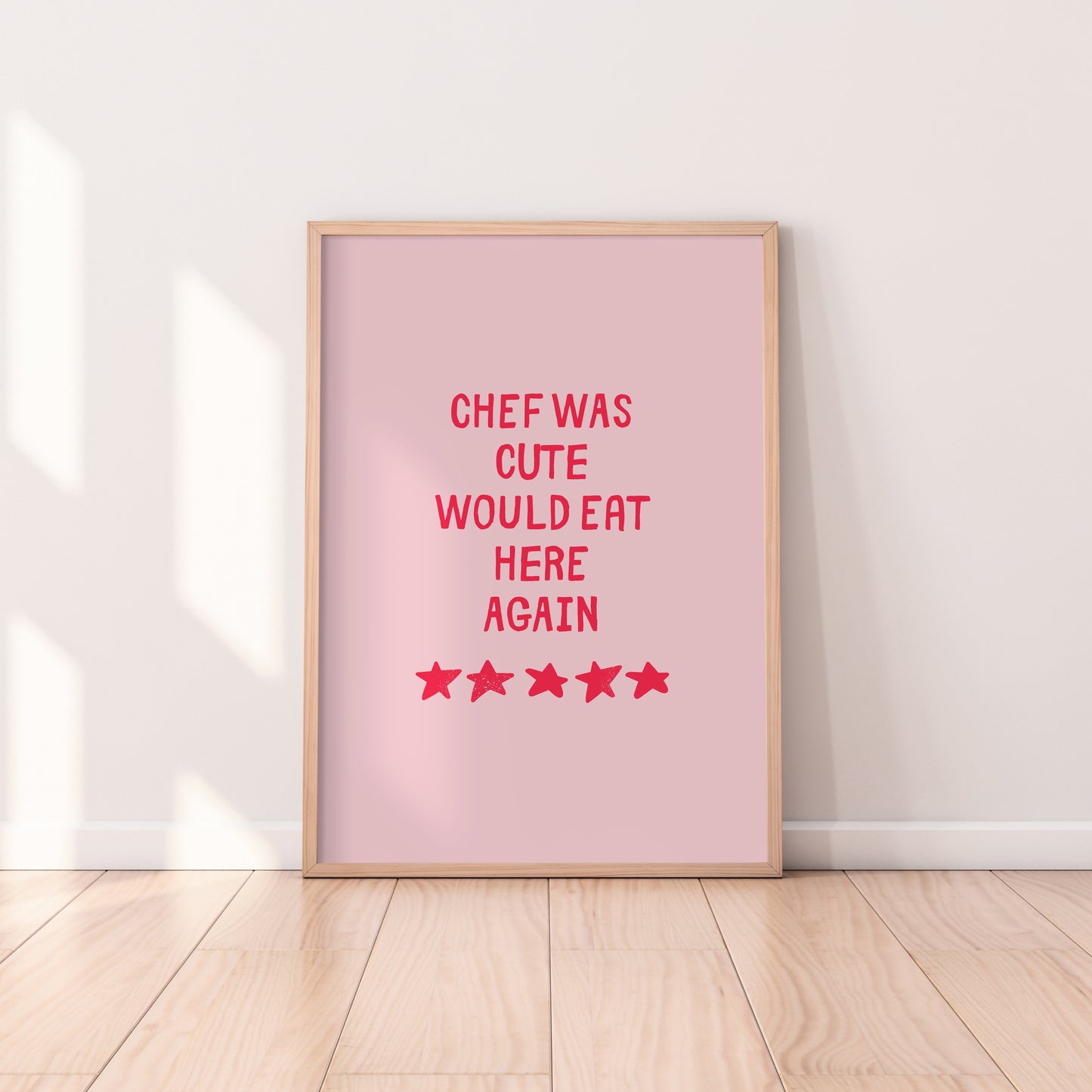 Chef Was Cute Print