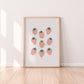 Retro Strawberries Print