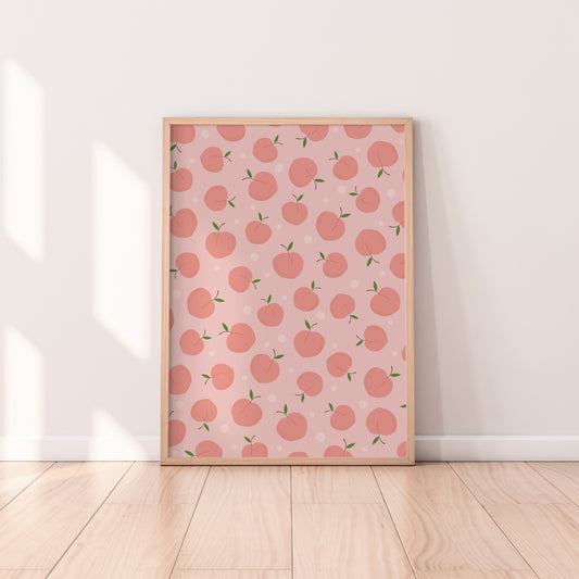 Peach Pattern Print