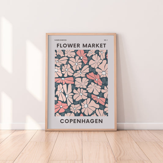 Copenhagen Flower Market Print