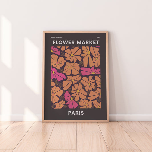 Paris Flower Market Print