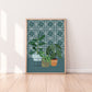 Trio Of Houseplants Print