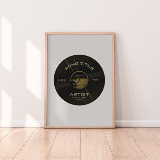 Personalised Vinyl Record Print