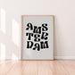 Retro Amsterdam Typography Print