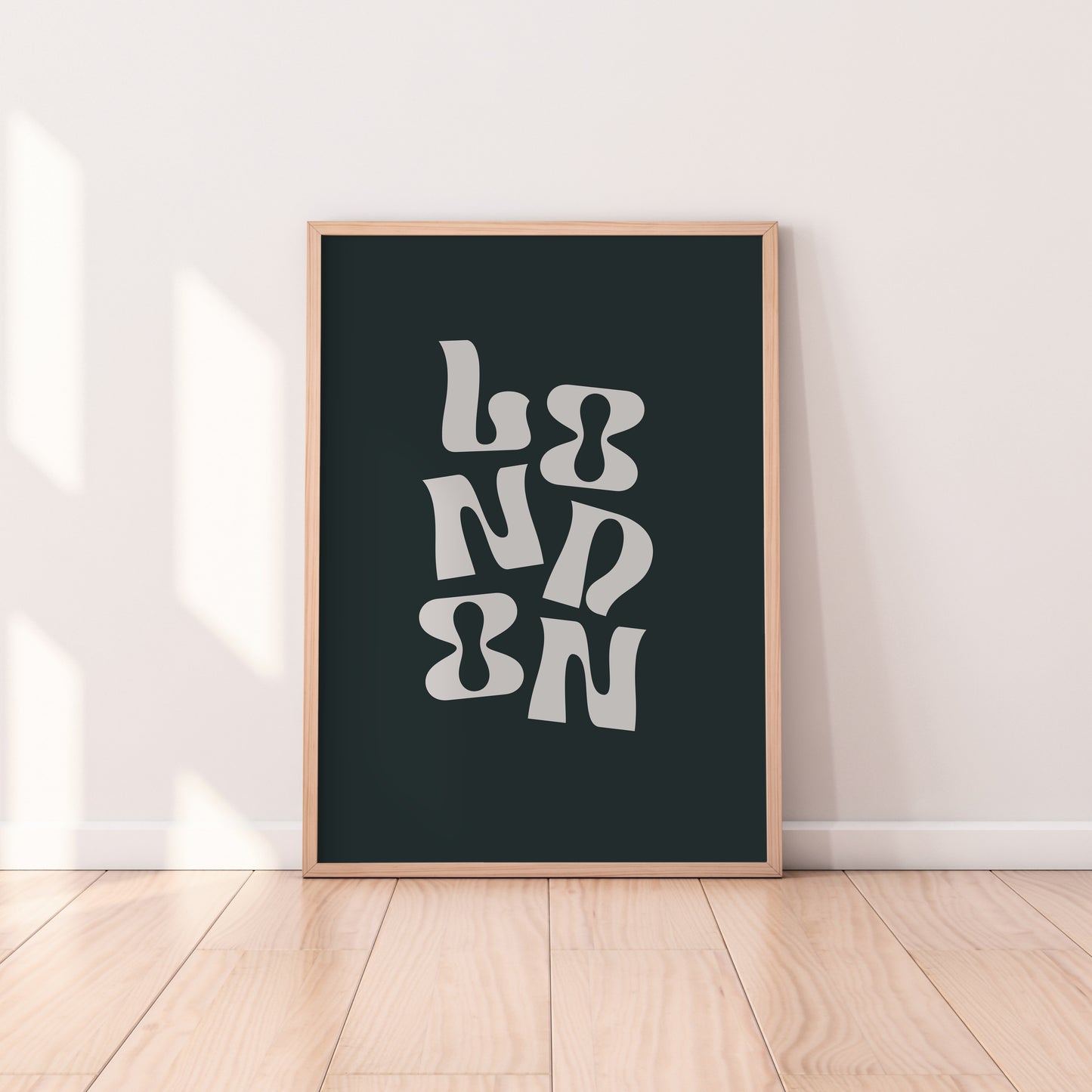 Retro London Typography Print