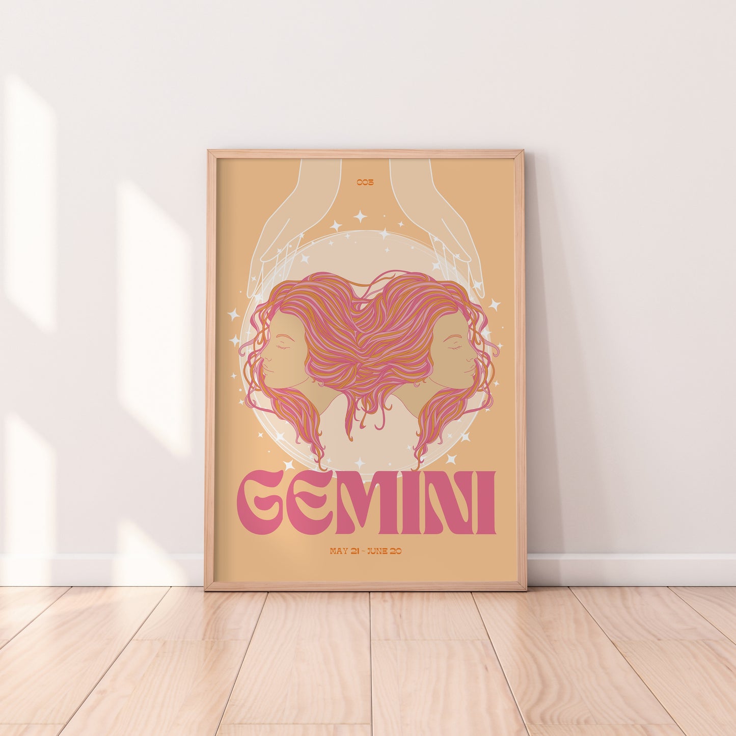 Gemini Zodiac Print