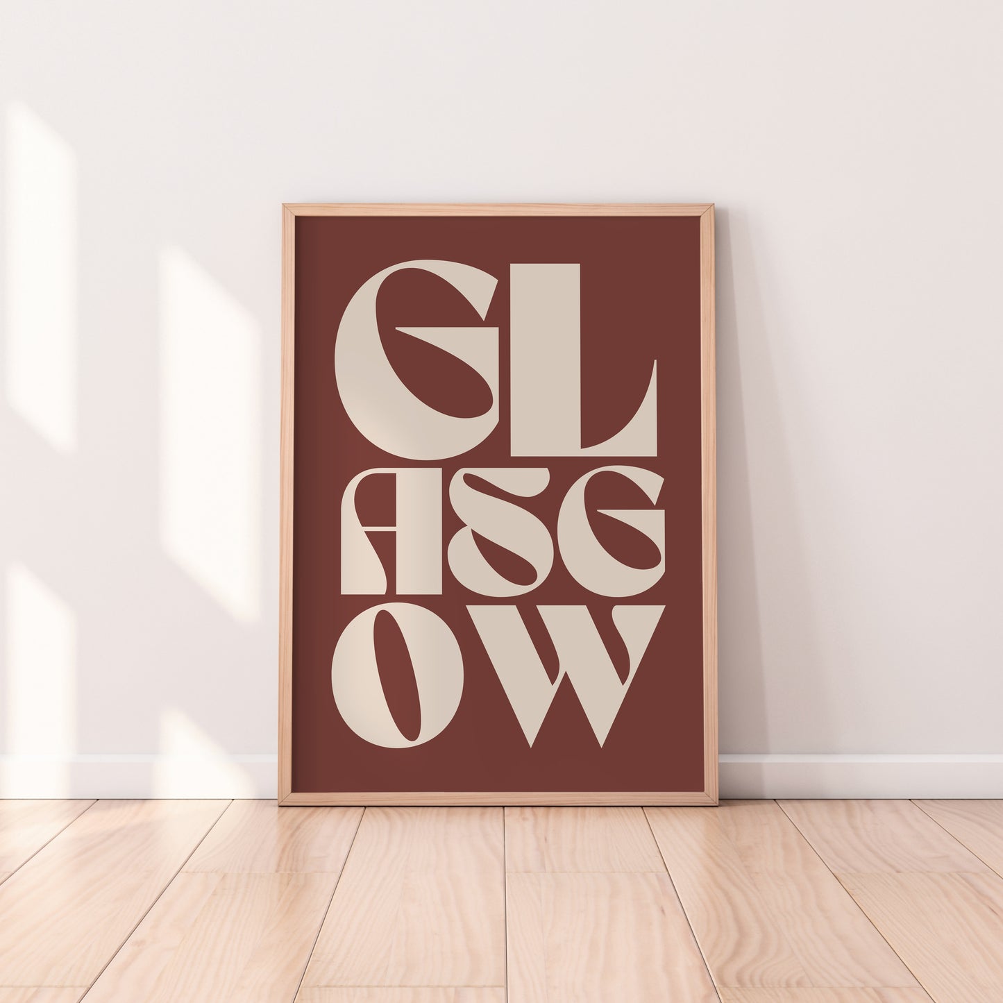 Glasgow Typography Statement Print