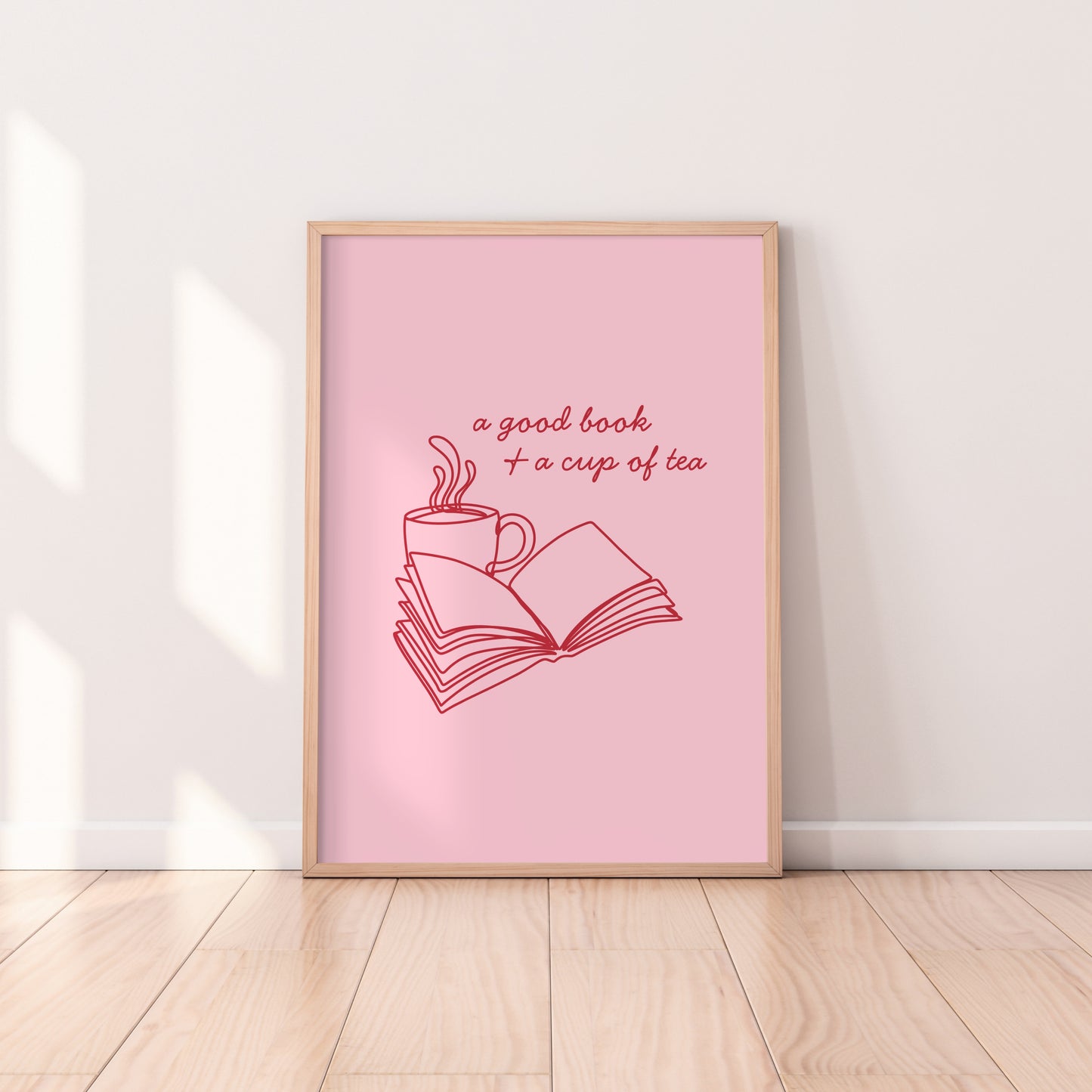 A Good Book & A Cup Of Tea Print