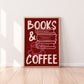 Books & Coffee Print