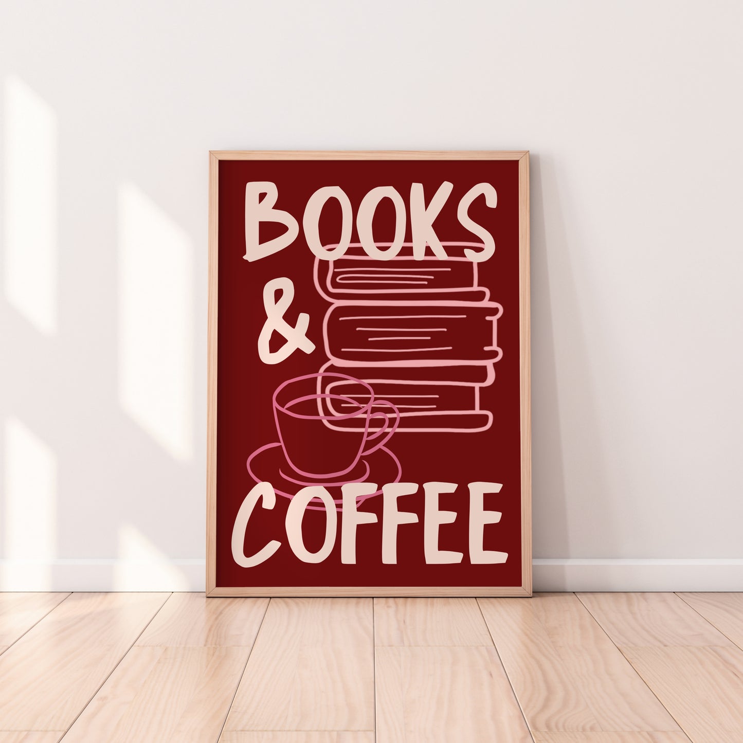 Books & Coffee Print