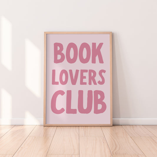 Book Lovers Club Print