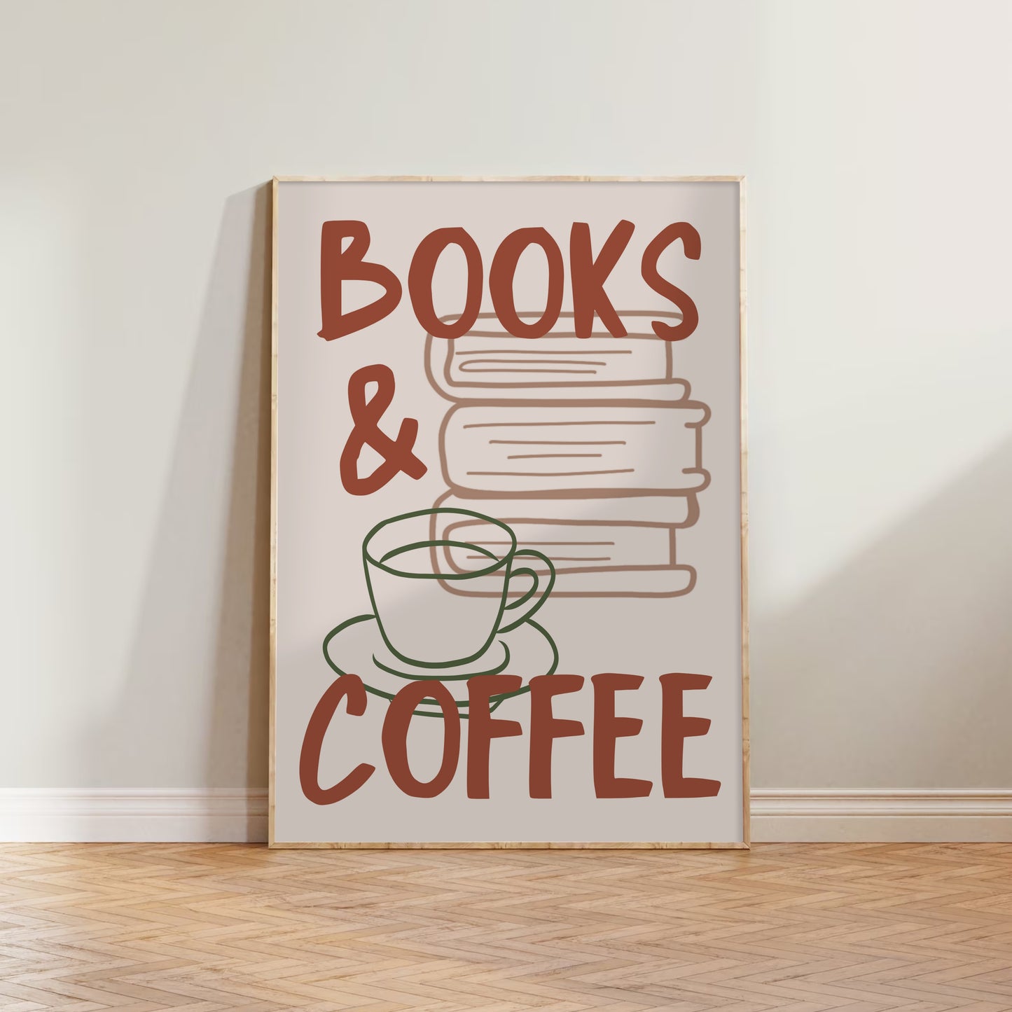 Books & Coffee Print