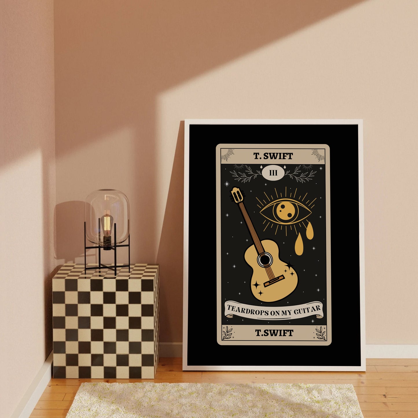 Teardrops On My Guitar Tarot Card Print