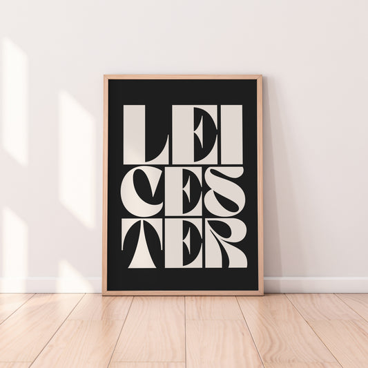 Leicester Typography Statement Print
